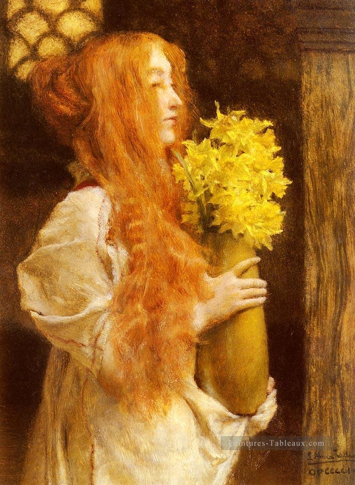 Fleurs printanières Sir Lawrence Alma Tadema Peintures à l'huile